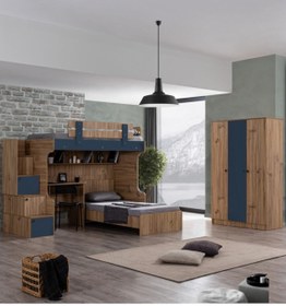 Resim Setay Ranza, Riva Ranza Karyola Masa 3 Kapaklı Dolap 2 Adet Comfort Yatak 