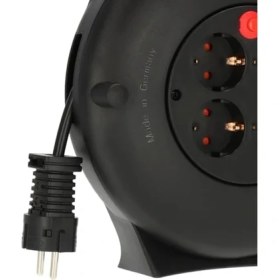 Resim Storemax Vario- Serisi 4 Soketli Emniyet Şartelli 10 Metre Makaralı Kablo 