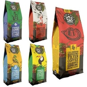 Resim Oze Dünya Kahveleri Seti 5'li 250G Moka Pot 