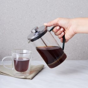 Resim Karaca Coffe Bean Borosilikat Cam French Press Cool Green 600 ml 