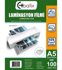 Resim Bafix Laminasyon Filmi A5 125 MIC 216x155 