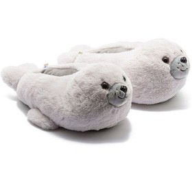 Resim Twigy Foka EE0545 Kadın Hayvanlı Panduf Gri 36/41 Gri 