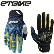 Resim Brightnova Etbıke Bisiklet Eldiveni Unisex Mavi Sarı S Pink Leopar Desenli Nefes Alabilir Mesh Avuç İçi Ayarlanabilir Cırt Cırt 