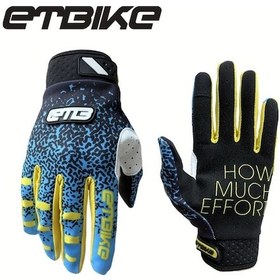 Resim Brightnova Etbıke Bisiklet Eldiveni Unisex Mavi Sarı S Pink Leopar Desenli Nefes Alabilir Mesh Avuç İçi Ayarlanabilir Cırt Cırt 
