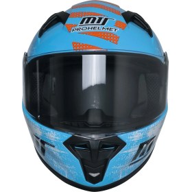 Resim Mts M-201 Full Face Motosiklet Çocuk Kaskı M2 Blue 