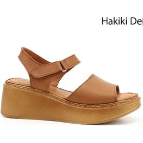 Resim Gönderi R Taba Antik Dolgu Taban Hakiki Deri Sandalet Taba 