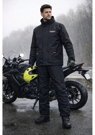 Resim Yağmurluk Motoyc Dikişsiz Siyah 
