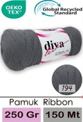 Resim Diva İplik Diva Ribbon 194 Orta Gri 