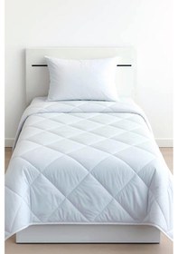 Resim Niron Tek Kişilik Yorgan 155x215 Mikrofiber Kumaş, 200 G/m² Silikon Elyaf Dolgu Beyaz 