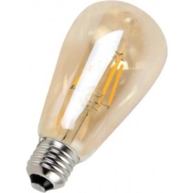 Resim Edison ST64 Flamanlı Rustik 4W LED Ampul 10'lu Dekoratif Vintage Aydınlatma ST64 10'lu 