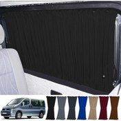 Resim Oto Pandami Renault Trafic 2001-2014 Uyumlu Siyah Raylı Oto Perde Takımı 