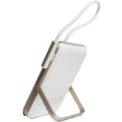 Resim Magsafe Uyumlu Powerbank PD20W Dahili Type-C Kablolu Dijital Göstergeli 10000 Mah Kablosuz Şarj iPhone 15 16 Uyumlu Güç Bankası CDB001 