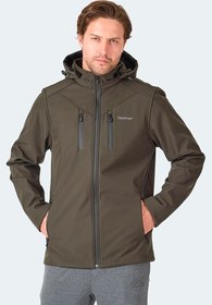 Resim Slazenger HA-YUN Erkek Kapüşonlu Haki Mont & Kaban 