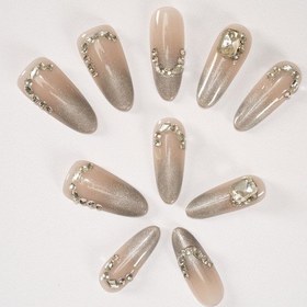 Resim Pop Beauty Takma Tırnak Seti & Zararsız Yapıştırıcı, El Yapımı Handmade Popbeauty10175 