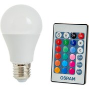 Resim Osram RGB E27 A60 9W/27K-65K 806LM Renk Değiştiren Kumandalı Ampul 