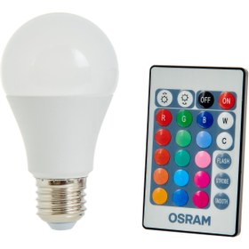 Resim Osram RGB E27 A60 9W/27K-65K 806LM Renk Değiştiren Kumandalı Ampul 