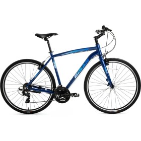 Resim Bisan Guida 700C Trekking Bisikleti 46 cm Kadro – Lacivert / Mavi (3x7 Shimano Vites) 28 Jant 