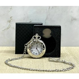 Resim Özel Kutulu Gümüş Köstekli Saat 