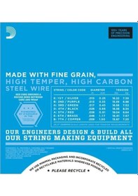 Resim Daddario EXL1107 Elektro Tel Set XL Regular Light 010 7 Telli 