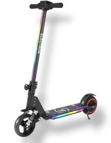 Resim ASENASHOP Elektrikli Çocuk Amortisörlü Led'li Scooter 130 W ( Dizlik Ve Dirseklik Hediyeli) 
