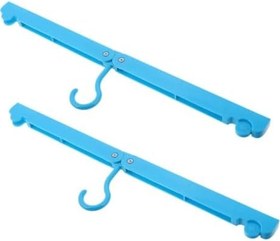 Resim Gatuida 1 Takım Rv Katlanır Giysiler Rafı Taşınabilir Askılar Araç Elbise Askısı Yerden Tasarruf Sağlayan Elbise Askıları Kıyafet Askıları Taşınabilir Katlanır Askılar Plastik Blue 2 Adet 