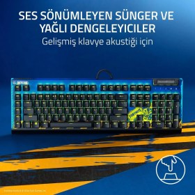 Resim Razer Blackwidow V4 X Fortnite Edition Rz03-04703600-r3m1 Rgb Yellow Switch Kablolu Mekanik Oyuncu Klavye 