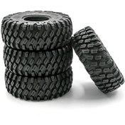 Resim Geekyou 1/10 Rc Araba İçin 4 Adet Kauçuk Lastik, 118mm Çapı, Trx4 Scx10 90046 90047 Cc01 Uyumlu Tırnak Takımı 