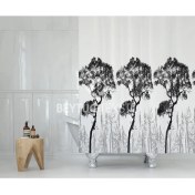 Resim Tropik Banyo Duş Perdesi 3391 Tek Kanat 180X200CM 