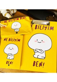 Resim Ne Biliyim Ben Tasarımlı Sekreterlik Defter Ve Kalemlik Kırtasiye 