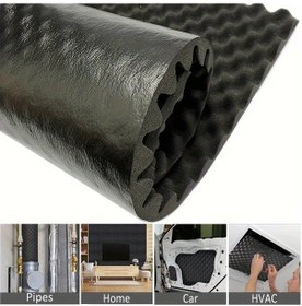 Resim Gateesat 40x80in Siyah Ses Yalıtım Köpük Panel 20in Geniş 1.18in Kalın Stüdyo 