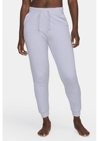 Resim Nike Yoga Luxe 7/8 Fleece Soft Pants Purple Esnek Yumuşak Kadın Eşofman Altı Mor 