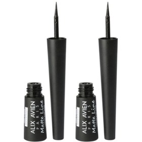 Resim Alix Avien Matte Line Waterproof Çabuk Kuruyan Eyeliner Siyah x 2 