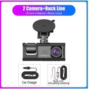Resim Cam Car Dvr Hd 1080p Dash Camera 3 Lens 2.0 Inç Ips Video Kaydedici Döngüsü 2 Camera-bl None 