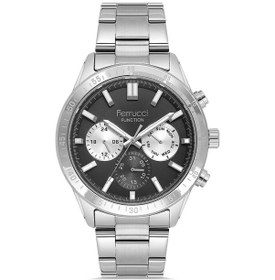 Resim Ferrucci Fer.03365m.01 Çelik Kordon Erkek Kol Saati Metalik 