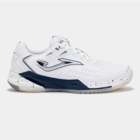 Resim Joma Trals2602c Rapid Lady Toprak Kort Kadın Tenis Ayakkbısı - Beyaz/lacivert 