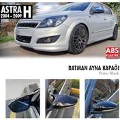 Resim Ebal Otomotiv Opel Astra H Batman Yarasa Ayna Kapağı Piano Black 2004-2009 