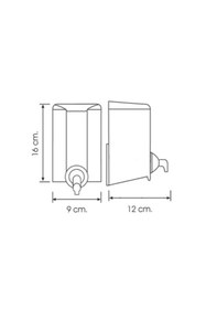 Resim Vialli F2 Köpük Sabun Dispenseri Hazneli Beyaz 500 ml 