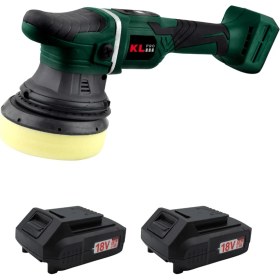 Resim KL Pro KLPS18B-20 18V/2.0AH Li-Ion Çift Akülü Kömürsüz 125MM Profesyonel Polisaj Makinesi 
