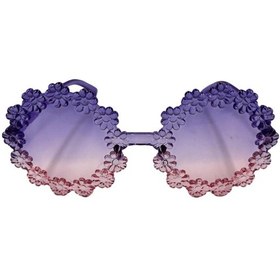 Resim Parti Gözlük Mika Çiçekli Model Mor Tüm Yaşlar 