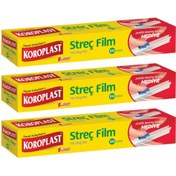 Resim Koroplast Streç Film 100 Metre Kesme Bıçağı Hediyeli - 3'lü 