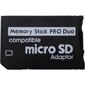 Resim POPKONSOL PSP Memory Stick Pro Duo Adaptör PSP Hafıza Kartı Çevirici Mikro SD Kart Adaptörü 