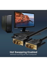 Resim Dvi To Dvi 18+1 Kablo Ara Bağlantı Dvi-D 1.8M Monitör Tv Bağlama 