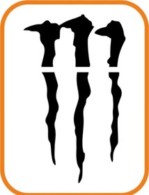 Resim Monster Pençe Far Veya Cam Altı Büyük Oto Sticker Siyah 33*20 Cm 