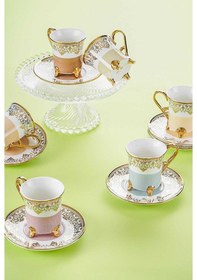 Resim Acar Ornette 6lı Kahve Fincanı Takımı Hxf-05083 Bej 