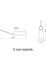 Resim Desa Çelik Kök Çapası Baltalı Çapa Ahşap Saplı ve Sapsız Seçenekli 