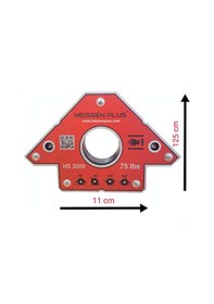Resim Heissen Plus Kaynak Için Manyetik Gönye 3009 