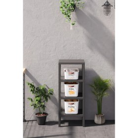 Resim Feyza Design 3 Katlı ve 4 Katlı Sebzelik Raf Setleri, Saklama Çözümü 