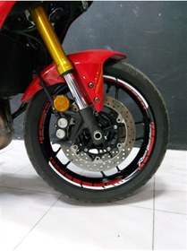 Resim MLH STORE Bajaj Pulsar Ns200 Ferrari Sticker Etiket Modeli 
