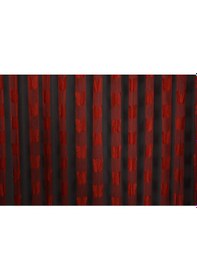 Resim Kelebek Model Kırmızı Renk İp Perde Hazır Düğmeleri Dikilmiş İp Perde 300 270 Cm Kırmızı 