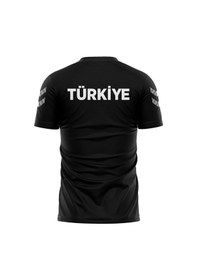 Resim Hummel Humel Armin Milli Takım Bebe Yaka Tişört Siyah 